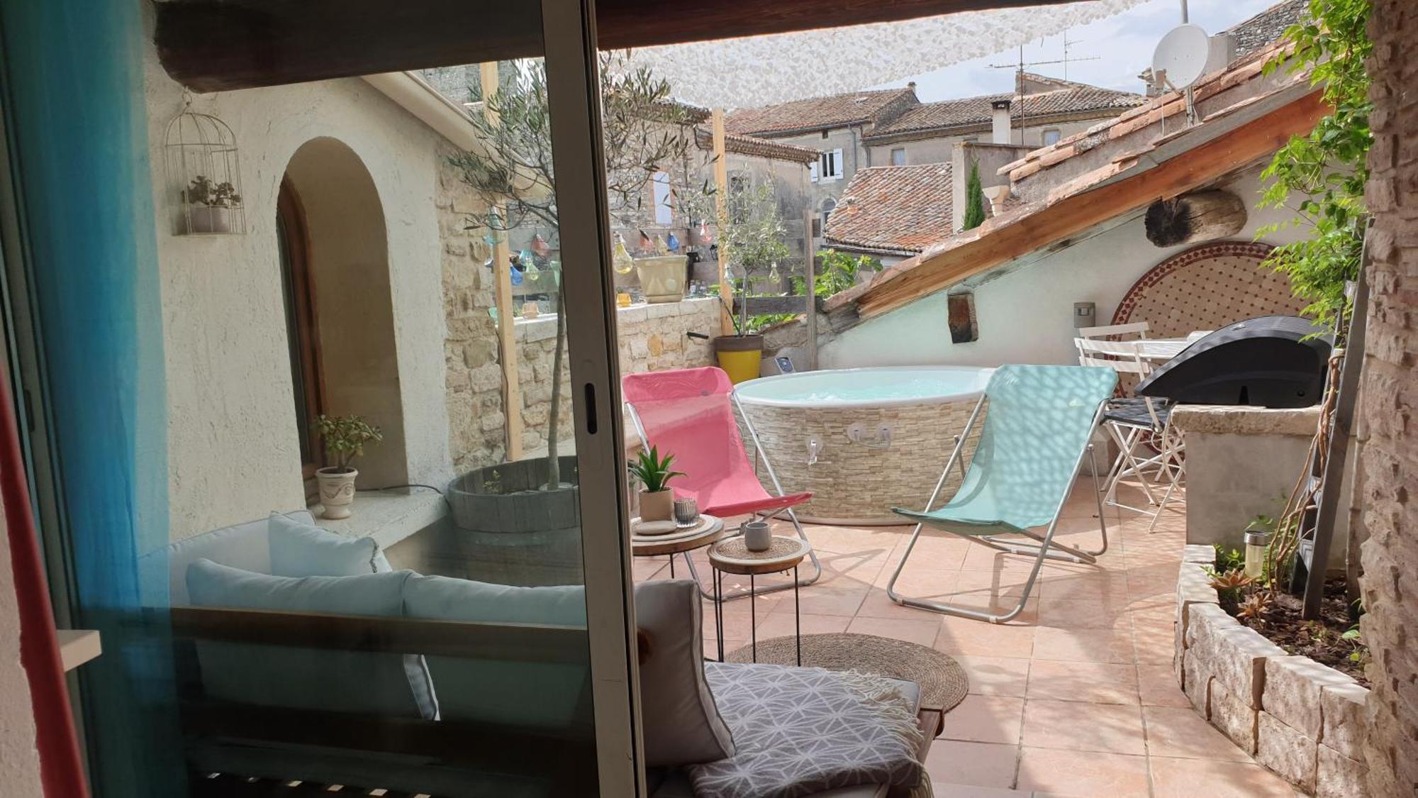 Maison Avec Jacuzzi Et Terrasse Sur Les Toits Brignon Buitenkant foto