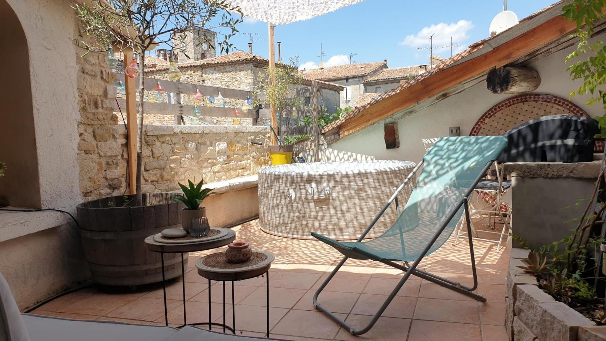 Maison Avec Jacuzzi Et Terrasse Sur Les Toits Brignon Buitenkant foto