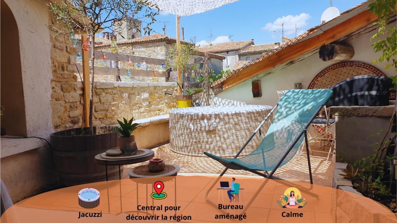 Maison Avec Jacuzzi Et Terrasse Sur Les Toits Brignon Buitenkant foto